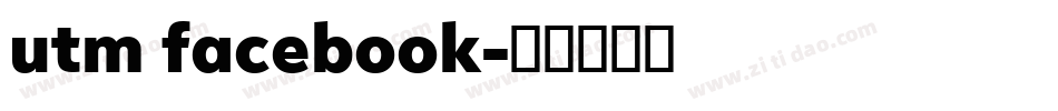 utm facebook字体转换